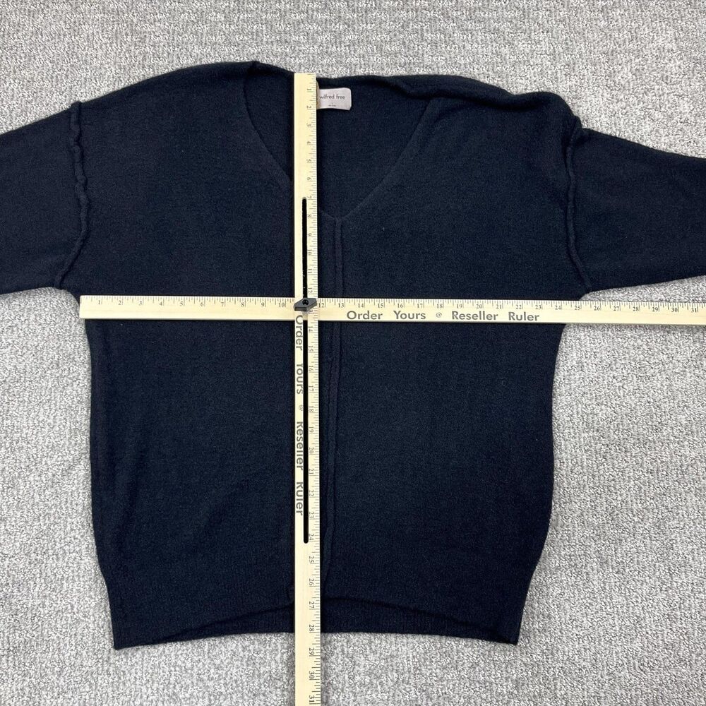 Wilfred Free Sweater Womens Large Black V Neck Knit Pullover Minimalist Capsule - Picture 3 of 7